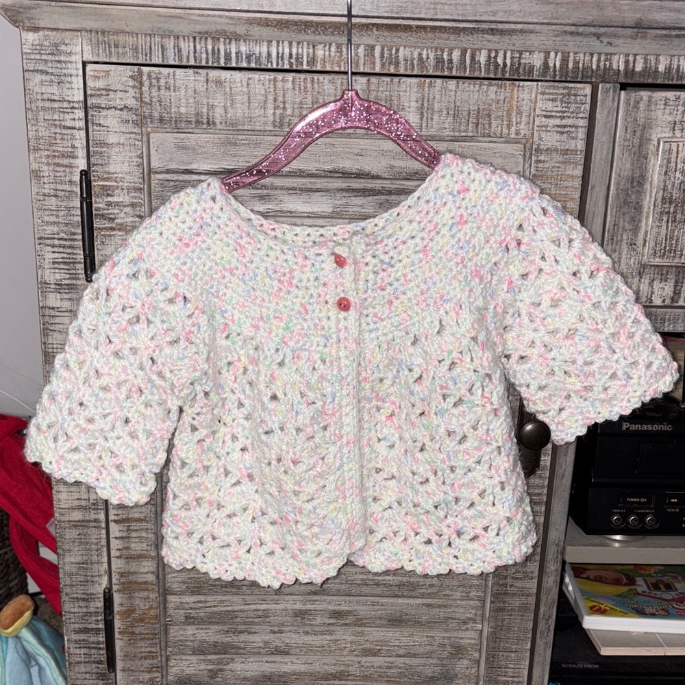 Handmade Crochet Baby Sweater